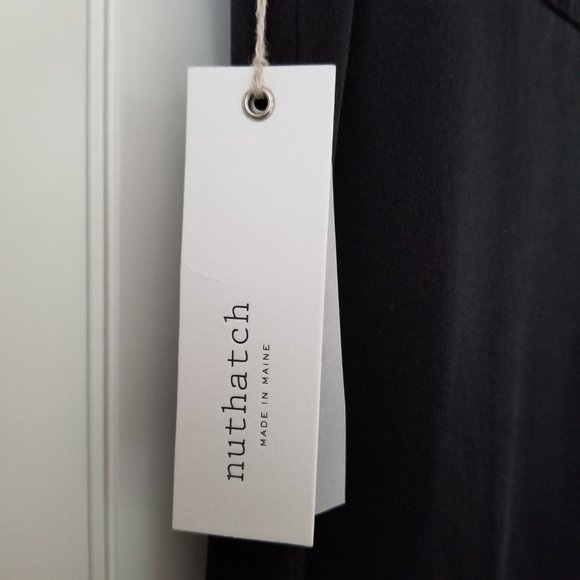 🆕 Nuthatch Black Silk Dress~L - Picture 7 of 15